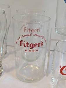 lot 98 image: Assorted Vintage Beer Glasses