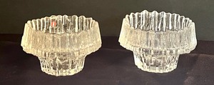 lot 39 image: Pair of iittala Candle Holders