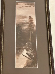 lot 54 image: Vintage Framed Scenic Painting