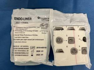 lot 9 image: 1 Case NEW Keysurgical Endo-Liner Protective Film for Endoscope Trays Expiration 123