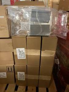 lot 7 image: MSRP $400  8 Cases (50cs) NEW Excel Plastics EP29089 Reusable Clear Face Shields (Manufactured In Fergus Falls, MN) No Expiration
