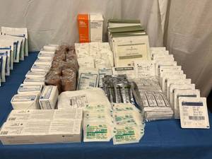 lot 14 image: $$$$ Huge Lot of Various Medical Supplies (Gauze, Sponges, Swabs, etc.) Most In Date