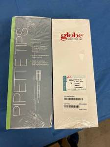 lot 16 image: MSRP $100 2 Boxes (960Box) NEW Globe Scientific 151150R-96 Pipette Tips Graduated