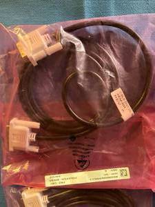 lot 81 image: MSRP $100  Lot Of 4 NEW In Package DVI-SL Desktop Computer Monitor Cables