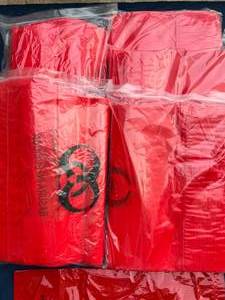 lot 89 image: Large Lot Of 3 Sizes Stat Biohazard Specimen Bags