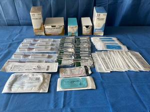 lot 47 image: $$$$ Large Lot Of Various NEW Surgical Items (Sutures, Surgical Blades, etc.)