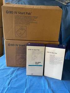 lot 57 image: MSRP $700  2 Cases (8 Boxes (25box)) BD IV Start Pak I.V. Site Prep Kit Expiration 523