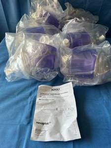 lot 62 image: MSRP $200 Lot Of 8 NEW Novaplus V8500 1st Response Adult Resuscitator with Oxygen Reservoir Bag and Manual Expiration 922 Great For Training
