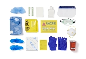 lot 63 image: MSRP $300  Lot of 16 Medline USP 800 Hazardous Drug Spill Kits Expiration 522