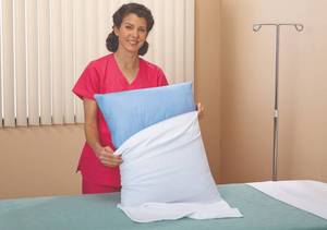 lot 98 image: MSRP $120  Lot of 12 NEW Encompass Group Reusable&nbspPro Barrier&nbspImpervious&nbspPillow - Flame resistant - Abrasion resistant - SUPER stain resistant - IMPERVIOUS to liquids - SOFT Care for the skin