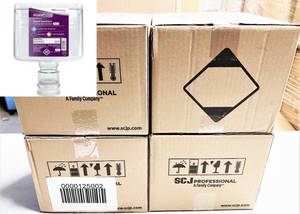 lot 21 image: MSRP $650  4 Cases DebMed Alcare Extra Foaming Hand Sanitizer 1 Liter Dispenser Refill Bottles 6Case - With Moisturizers Ideal where a highly effective sanitizer is needed including patient care, food handling, office & EVS.