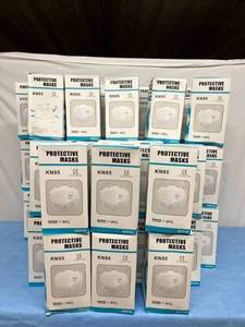 lot 20 image: MSRP $1250  50 Boxes (50Box) KN95 Protective 5-Layer Breathable Mask with Elastic Earloop and Nose Bridge Clip, Disposable Respirator Protection  No Expiration