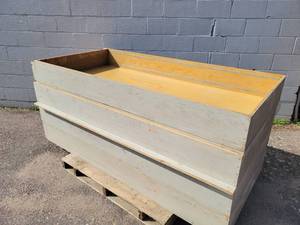 lot 744 image: (4) Wood Bookcases - Each is Approx. 81 x 37.5 x 8.5 Deep - NO SHIPPING