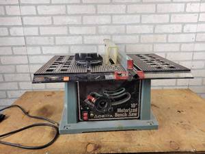 lot 720 image: DELTA 10 Benchtop Table Saw - Model No. 36-510, Tested and Works