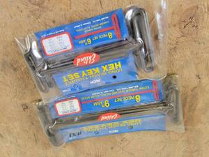 lot 775 image: (2) Eklind Long Reach T-Handle Hex Key Sets - 6 & 9
