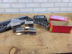 lot 784 image: V-Block Set, Square Set and ACE Standard Combination Wrench Set
