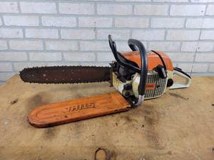 lot 717 image: Stihl Wood Boss Chainsaw - Model No. 028 AV - NO SHIPPING