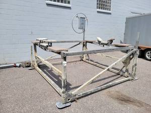 lot 704 image: Hewitt Aluminum Boat Lift - NO SHIPPING