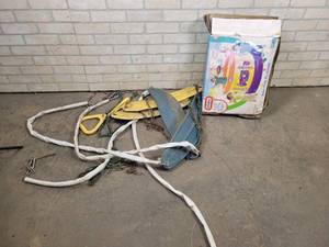 lot 800 image: Little Tikes Slam Dunk Ball Pit and (4) Swings - NO SHIPPING