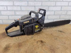 lot 837 image: McCulloch MacCat 38cc 18 Gas Chainsaw - NO SHIPPING