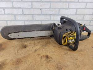 lot 838 image: McCulloch Mac 35cc 16 Gas Chainsaw - NO SHIPPING