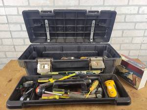 lot 859 image: Poly Toolbox FULL of Assorted Hand tools - NO SHIPPING