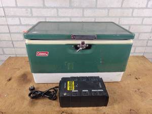 lot 864 image: Coleman Chest Cooler and 650VA Surge Protector - NO SHIPPING