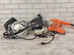lot 880 image: (4) Assorted Power Tools - NO SHIPPING