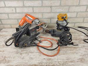 lot 881 image: (4) Assorted Power Tools - NO SHIPPING