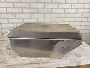 lot 911 image: Aluminum Storage Box with Lid - Possibly Pontoon Battery Box - Made out of 0.15 Aluminum