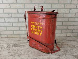 lot 916 image: Steel Flip Lid Oily Rag Can Model No. 906-FL - NO SHIPPING