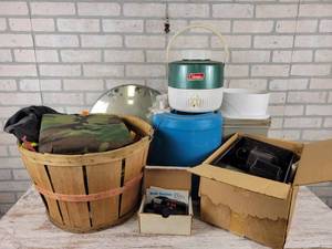 lot 928 image: Jugs, Seat Pads, Dog Training Shock Collar, Large Convex Mirror, Waste Baskets and more - NO SHIPPING