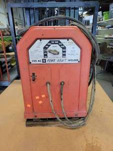 lot 706 image: POWR-KRAFT 225A AC Stick Welder - Model No. 5937 - NO SHIPPING
