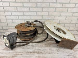 lot 946 image: (2) Hose Reels - NO SHIPPING