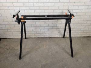 lot 951 image: Warrior Folding Miter Saw Stand - NO SHIPPING