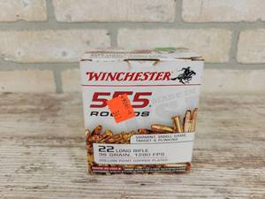 lot 699 image: (555) Winchester 22 Long Rifle 36 Grain Rounds