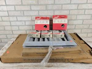 lot 978 image: Milwaukee 7 Backing Pads, 4 Abrasive Disks and Louvers - NO SHIPPING