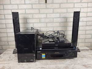 lot 1000 image: Panasonic Home Theater System, SONY VCR, Panasonic Blu-Ray Player and More - NO SHIPPING
