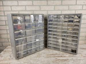 lot 1001 image: (2) Parts Bins with hardware - Approx. 19 x 15 x 6 Each - NO SHIPPING