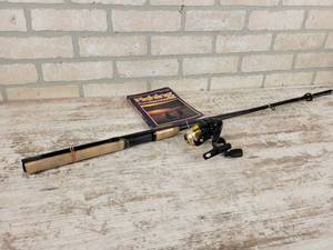 lot 1024 image: NEW - Mitchell Classic II 6 Medium Action Fishing Rod, Optimax 101 Reel and Fishing Fundamentals Book 0 NO SHIPPING