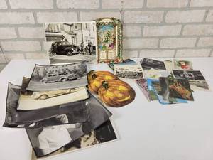 lot 160 image: Vintage Photos, Postcards, Vintage Jack-O-Lantern Cards and More