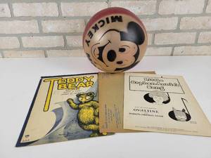 lot 175 image: Little Orphan Annies Song Music Sheet with Original Envelope, Mickey Mouse Ball and Teddy Bear Blues Song Sheet