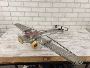 lot 191 image: Vintage large Erector Airplane - Approx. 36 Wingspan - NO SHIPPING