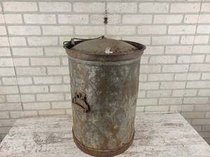 lot 304 image: 19th Century Milk Can - Approx. 24 Tall x 17 Diameter - NO SHIPPING