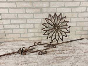lot 319 image: Decorative Rod Iron and Cast Iron - NO SHIPPING
