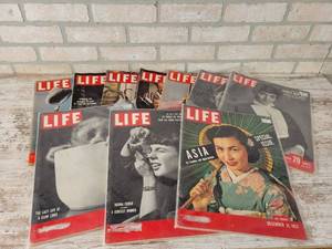 lot 396 image: (10) 1950s LIFE Magazines