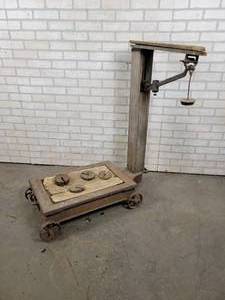 lot 466 image: Antique FAIRBANKS Grain Scale - NO SHIPPING
