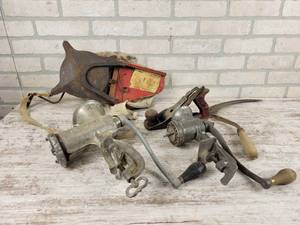 lot 480 image: Enterprise #10 and Keystone #30 Food Mille, Hand Seeder and More - NO SHIPPING