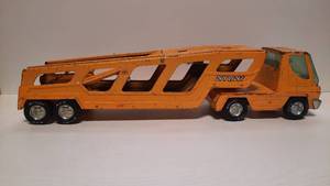 lot 63 image: Vintage 1970s Nylint Pressed Steel Car CarrierHauler