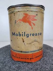 lot 78 image: Vintage Mobilgrease Can
